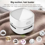 4W Hardcover Rechargeable Style Portable Handheld Wireless Mini Desktop Vacuum Cleaner - Image 6