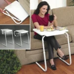 Plastic Pad Steel Tube Bracket Liftable Foldable Portable Multi-purpose Laptop Table, Adjustable Height: 53-74cm, Adjustable Angle: 30 Degrees / 60 Degrees / 90 Degrees / 180 Degrees - Image 4
