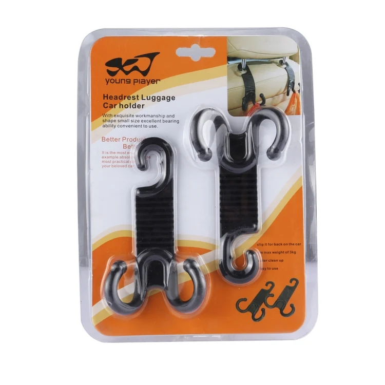HC2078B_6.webp 2 PCS Young Player Claw Shape Durable Car Seat Back Hook Trunk Bag Hanger Holder Auto Headrest Luggage Hook - Image 7