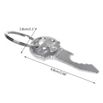 5 PCS Multi-function Skull Bottle Opener Key Chain Car Key Pendant, Size: 6.8x2.8cm - Image 2