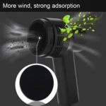 HK-6019A 3.5W Portable USB Powerful Suction Cleaner Computer Keyboard Brush Nozzle Dust Collector Handheld Sucker Clean Kit for Cleaning Laptop PC / Pets, USB Cable Length: 1.8m, DC 5V(Black) - Image 12