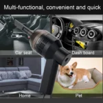 HK-6019A 3.5W Portable USB Powerful Suction Cleaner Computer Keyboard Brush Nozzle Dust Collector Handheld Sucker Clean Kit for Cleaning Laptop PC / Pets, USB Cable Length: 1.8m, DC 5V(Black) - Image 14