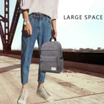 Universal Multi-Function Canvas Cloth Laptop Computer Shoulders Backpack Students Bag for 13-15 inch, Size: 36x25x10cm - Image 9