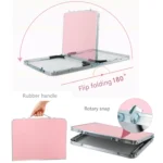 Rubber Mat Adjustable Portable Laptop Table Folding Stand Computer Reading Desk Bed Tray - Image 3