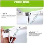 Rubber Mat Adjustable Portable Laptop Table Folding Stand Computer Reading Desk Bed Tray - Image 4