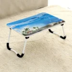 W-shaped Non-slip Legs Square Pattern Adjustable Folding Portable Laptop Desk without Card Slot (Underwater World) - Image 2