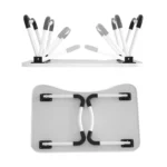 W-shaped Non-slip Legs Square Pattern Adjustable Folding Portable Laptop Desk without Card Slot (Underwater World) - Image 3