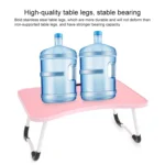 W-shaped Non-slip Legs Square Pattern Adjustable Folding Portable Laptop Desk without Card Slot (Underwater World) - Image 4