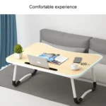 W-shaped Non-slip Legs Square Pattern Adjustable Folding Portable Laptop Desk without Card Slot (Underwater World) - Image 8