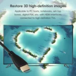 HDMI Male to HDMI Female Retractable Coiled Adapter Cable, Coiled Cable Stretches to 2.4m - Image 4