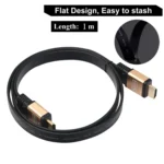 1m HDMI 2.0 (4K)  30AWG High Speed 18Gbps Gold Plated Connectors HDMI Male to HDMI Male Flat Cable - Image 2