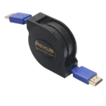 1.8m HDMI 1.4 (1080P) Gold Plated Connectors HDMI Male to HDMI Male Retractable Flat Cable - Image 2