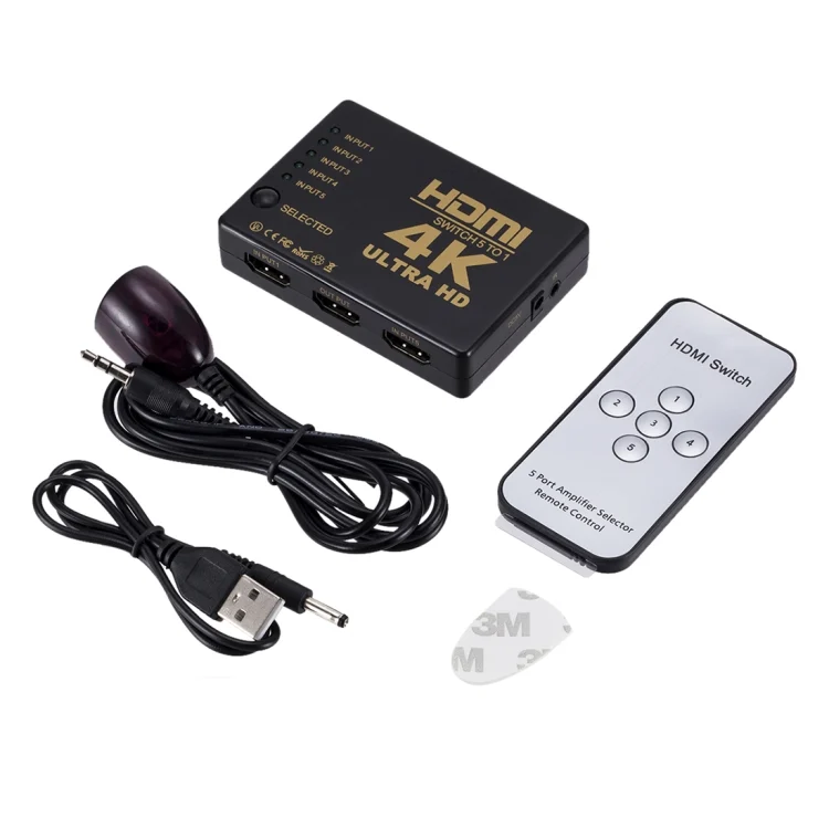 HDMI0099_3.webp ZMT-968885 HDMI Switch 5 into 1 out 4K*2K HD Video Switch with Remote Control - Image 4