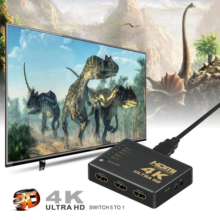 HDMI0099_6.webp ZMT-968885 HDMI Switch 5 into 1 out 4K*2K HD Video Switch with Remote Control - Image 7