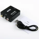 HOWEI HW-2105 Mini AV CVBS/L+R Audio to HDMI Converter Adapter, Support Scaler 1080P - Image 3