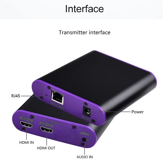 HDMI0110EU_6.webp CAT871 HDMI Extender (Receiver & Sender) over CAT5e/CAT6 Cable with IR, Transmission Distance: 120m - Image 7