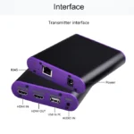 CAT872-KVM HDMI Extender (Receiver & Sender) over CAT5e/CAT6 Cable with USB Port and KVM Function, Transmission Distance: 200m - Image 7