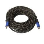 15m HDMI 1.4 Version 1080P Woven Net Line Blue Black Head HDMI Male to HDMI Male Audio Video Connector Adapter Cable - Image 2