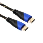 3m HDMI 1.4 Version 1080P Woven Net Line Blue Black Head HDMI Male to HDMI Male Audio Video Connector Adapter Cable with DVI Adapter Set - Image 3