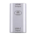 Type-C / USB-C Female to HDMI Female Aluminium Alloy Adapter - Image 3