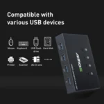 AIMOS AM-KM404K USB2.0 4 In 4 Out Switcher - Image 7