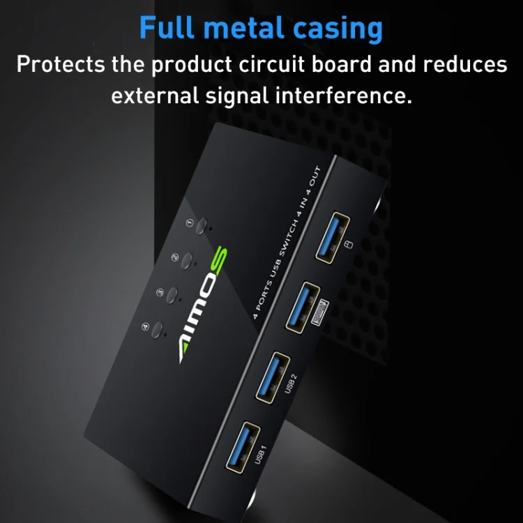 HDMI0200_8.webp AIMOS AM-KM404K USB2.0 4 In 4 Out Switcher - Image 9