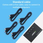 AIMOS AM-KM404K USB2.0 4 In 4 Out Switcher - Image 10