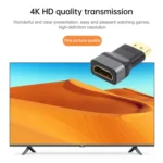 Gold-plated Head HDMI Female to HDMI Male Adapter - Image 5