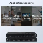 Measy MV4341 4K 30Hz 4 In 1 Out HDMI Quad Screen Splitter, Plug Type: US Plug - Image 9