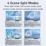 Measy MV4341 4K 30Hz 4 In 1 Out HDMI Quad Screen Splitter, Plug Type: EU Plug - Image 2