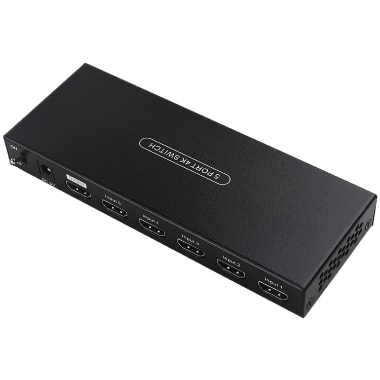 HDMI0234B.webp Measy SWH4651 4K 60Hz 5 In 1 Out HDMI Converter Switcher, Plug Type: EU Plug - Image 1