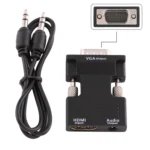 HDMI Female to VGA Male Converter with Audio Output Adapter for Projector, Monitor, TV Sets - Image 4