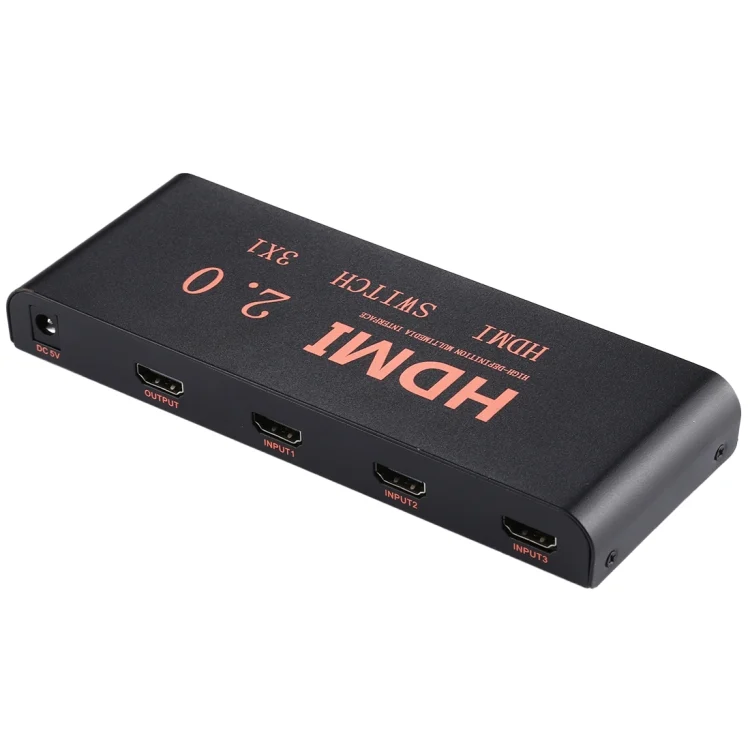 HDMI1152_2.webp 3X1 4K/60Hz HDMI 2.0 Switch with Remote Control, EU Plug - Image 3