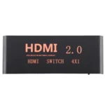 4X1 4K/60Hz HDMI 2.0 Switch with Remote Control, EU Plug - Image 2