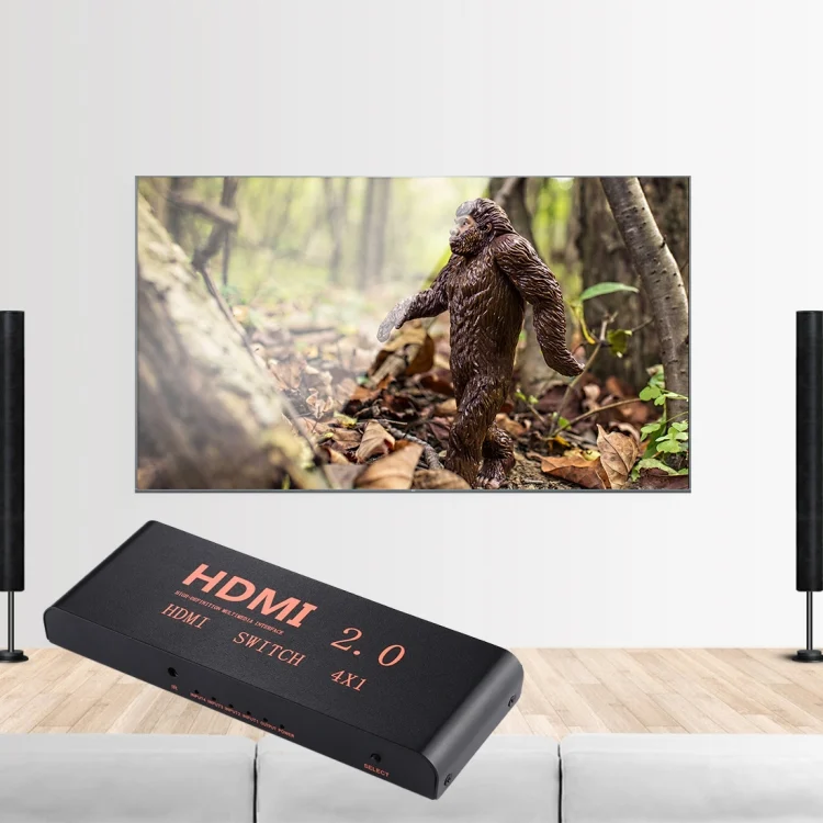 HDMI1153_10.webp 4X1 4K/60Hz HDMI 2.0 Switch with Remote Control, EU Plug - Image 11