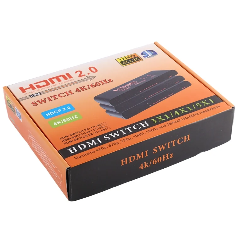 HDMI1153_8.webp 4X1 4K/60Hz HDMI 2.0 Switch with Remote Control, EU Plug - Image 9