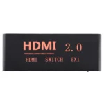 5X1 4K/60Hz HDMI 2.0 Switch with Remote Control, EU Plug - Image 2