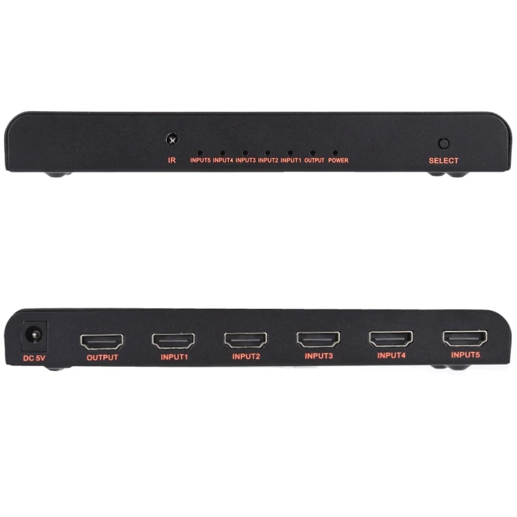 HDMI1154_4.webp 5X1 4K/60Hz HDMI 2.0 Switch with Remote Control, EU Plug - Image 5