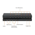 AIMOS AM-KM804 USB 8 In 4 Out Switch - Image 2
