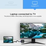 Lenovo F1-H01 HDMI to VGA Cable Aluminum Alloy Converter - Image 6