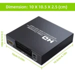 NEWKENG NK-8S SCART + HDMI to HDMI 720P / 1080P HD Video Converter Adapter Scaler Box - Image 2