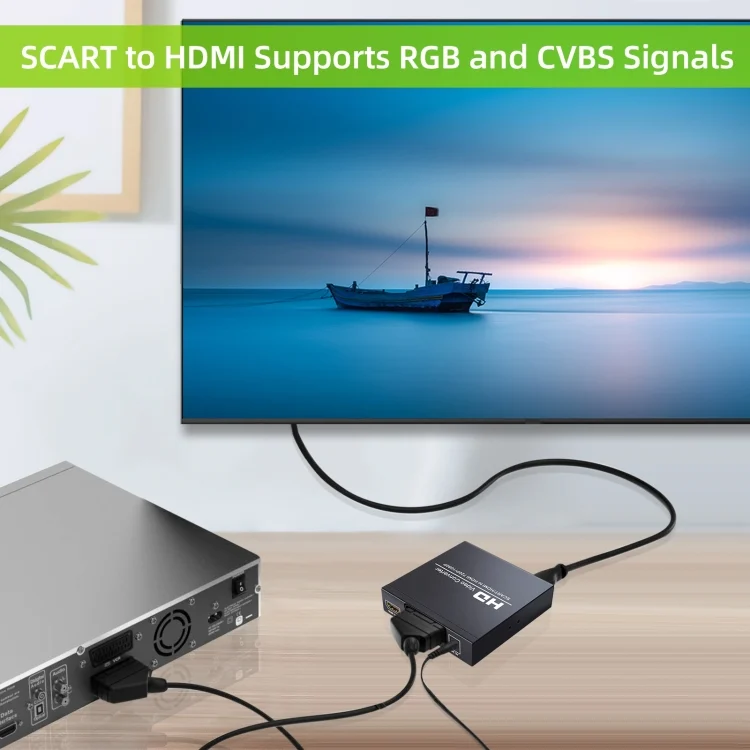 HDMI5412_4.webp NEWKENG NK-8S SCART + HDMI to HDMI 720P / 1080P HD Video Converter Adapter Scaler Box - Image 5