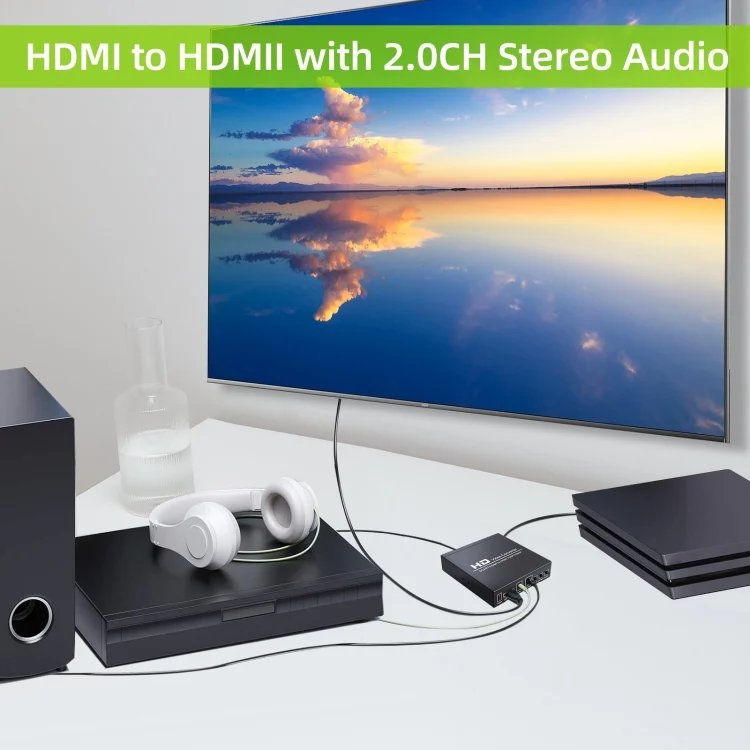 HDMI5412_5.webp NEWKENG NK-8S SCART + HDMI to HDMI 720P / 1080P HD Video Converter Adapter Scaler Box - Image 6