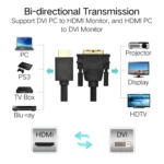 UGREEN DVI D(24+1) Male to HDMI Male HD 2K Two-way Interchanging Line,Length: 3m - Image 10