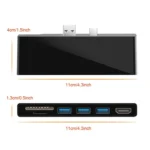 ROCKETEK SK-S5H 3 x USB 3.0 + HDMI + SD / TF Memory Card Reader HUB 4K HDMI Adapter - Image 9