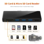 ROCKETEK SK-S5H 3 x USB 3.0 + HDMI + SD / TF Memory Card Reader HUB 4K HDMI Adapter - Image 10