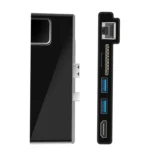 ROCKETEK SK-S5HL RJ45 + 2 x USB 3.0 + HDMI + SD / TF Memory Card Reader HUB 4K HDMI Adapter - Image 3