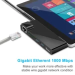 ROCKETEK SK-S5HL RJ45 + 2 x USB 3.0 + HDMI + SD / TF Memory Card Reader HUB 4K HDMI Adapter - Image 4