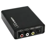 HDMI to Composite / AV S-Video Converter RCA CVBS/L/R Video Converter Adapter, EU Plug - Image 3