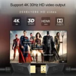 ROCKETEK HDMI01Y-2 HDMI 2.0 4K 30Hz 3D HD Gold-plated Connector HDMI Cable for All HDMI Devices, Length: 2m - Image 6